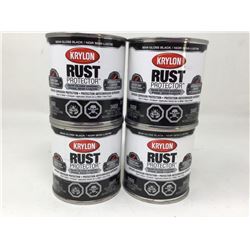Krylon Rust Protector (4 x 236ml) Semi-Gloss Black