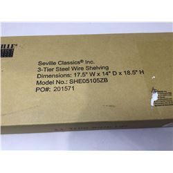 Seville 3-Tier Steel Wire Shelving