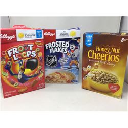 Assorted Cereals (3x)