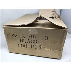 Case of Black Garbage Bags