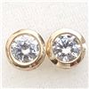 Image 2 : 14K Yellow Gold Cubic Zirconia Earrings, Made in Canada, Suggested Retail Value $600 (Estimated Sell