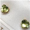 Image 3 : 14K Yellow Gold Peridot Earrings, Made in Canada, Suggested Retail Value $140