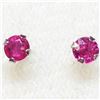 Image 1 : 10K Yellow Gold Ruby Earrings, Made in Canada, Suggested Retail Value $160