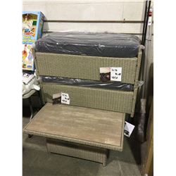 Hampton 3-Piece Bench and Table Conversation Set (BENCHES AND TABLE ONLY)