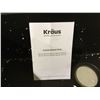 Image 2 : Kraus Granite Kitchen Sink w/ Stainless Steel Basket Strainer