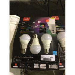 Globe Wi-Fi A19 Color Changing Tunable LED Bulbs in White 3-Pack