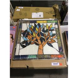 Bieye Tree Stained Glass Window Panel