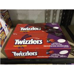 Twizzlers Wildberry Twizzelators Licorice Candy (957g) Lot of 2