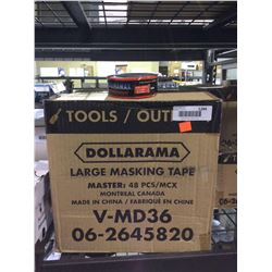 Case of 48 LargeDuramax Masking Tape Rolls