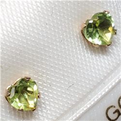 10K Yellow Gold Ruby Earrings, Made in Canada, Suggested Retail Value $160