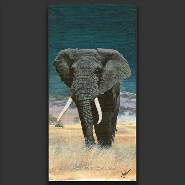 LIVE AUCTION ONLY--Bull Elephant or Mountain Ram Giclee