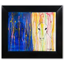 Menashe Kadishman- Original Oil on Canvas "Untitled"