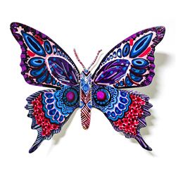 Patricia Govezensky- Original Painting on Cutout Steel "Butterfly CCXCIV"