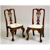Image 1 : A PAIR OF QUEEN ANNE STYLE CARVED AND FIGURED MAPLE CHILD`S BALLOON SEAT SIDE CHAIRS
