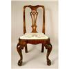 Image 2 : A PAIR OF QUEEN ANNE STYLE CARVED AND FIGURED MAPLE CHILD`S BALLOON SEAT SIDE CHAIRS