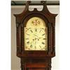 Image 2 : A TURNED BEECH AND VENEERED OAK TALL CASE CLOCK