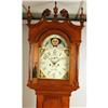 Image 2 : A LATE FEDERAL STYLE FIGURED CHERRYWOOD TALL CASE CLOCK