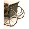 Image 2 : A GREEN PAINTED AND METAL MOUNTED HORSE SLEIGH