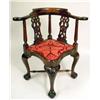 Image 1 : A CHIPPENDALE STYLE MAHOGANY CORNER CHAIR