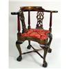 Image 2 : A CHIPPENDALE STYLE MAHOGANY CORNER CHAIR
