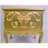 Image 4 : A GOLD PAINTED FRENCH PROVINCIAL STYLE TWO DRAWER STAND