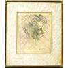 Image 1 : A FRAMED PRINT OF A WOMAN`S FACE IN PROFILE
