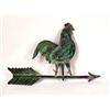 Image 1 : A COPPER AND ZINC ROOSTER FORM WEATHER VANE