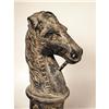 Image 2 : A CAST IRON HORSE HEAD HITCHING POST
