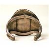 Image 4 : AN OLD PAWN VERY HEAVY NAVAJO HAND WROUGHT SINGLE STONE CUFF BRACELET