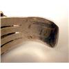 Image 5 : AN OLD PAWN NAVAJO HAND WROUGHT SILVER AND TURQUOISE CUFF BRACELET