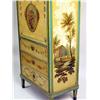 Image 2 : A LOUIS XVI STYLE HAND PAINTED PARCEL GILT DECORATED SECRETAIRE