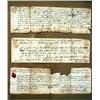 Image 2 : THREE BERGEN COUNTY, NEW JERSEY COLONIAL PERIOD DOCUMENT FRAGMENTS FRAMED TOGETHER