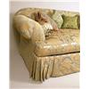 Image 2 : A CONTEMPORARY DAMASK UPHOLSTERED SETTEE