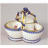 Image 1 : A SEVRES TRIPLE SALT CELLAR