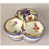 Image 2 : A SEVRES TRIPLE SALT CELLAR