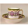 Image 4 : A SEVRES COFFEE CUP AND SAUCER