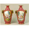 Image 1 : A PAIR OF CHELSEA STYLE PORCELAIN PINK GROUND VASES