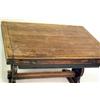 Image 3 : A JACOBEAN STYLE OAK DRAW LEAF TRESTLE BASE TABLE