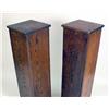 Image 2 : TWO NEARLY IDENTICAL OAK PEDESTALS