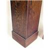 Image 3 : TWO NEARLY IDENTICAL OAK PEDESTALS