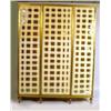 Image 1 : A LOUIS XVI STYLE BRASS TRIPLE DOOR VITRINE