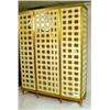 Image 2 : A LOUIS XVI STYLE BRASS TRIPLE DOOR VITRINE