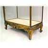 Image 2 : A LOUIS XV STYLE CARVED GILTWOOD AND BRASS SINGLE DOOR VITRINE