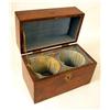 Image 4 : A ROSEWOOD AND PARQUETRY INLAID TEA CADDY