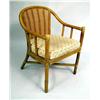 Image 1 : A CANED BACK BAMBOO ARMCHAIR