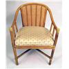 Image 3 : A CANED BACK BAMBOO ARMCHAIR