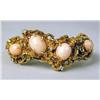 Image 2 : A YELLOW GOLD CORAL AND DIAMOND HINGED BANGLE BRACELET