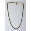 Image 1 : AN 18K YELLOW GOLD BOX CHAIN NECKLACE WITH ATTACHED DY TAG FOR DAVID YURMAN