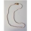 Image 1 : A PEARL NECKLACE WITH 18K YELLOW GOLD AND PEARL MIKIMOTO CLASP