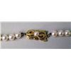 Image 2 : A PEARL NECKLACE WITH 18K YELLOW GOLD AND PEARL MIKIMOTO CLASP